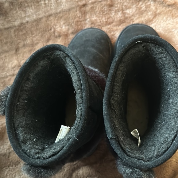 BEAR PAW Ashleigh Black Suede Slip on Boot Sz 10 - Picture 6 of 14